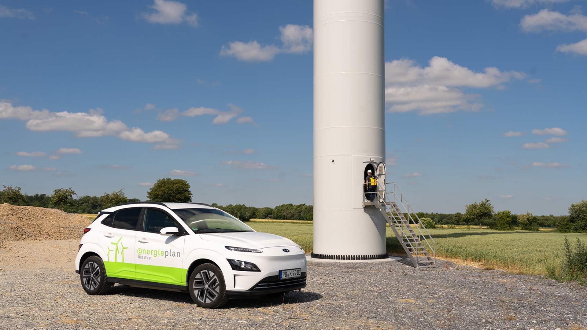 Windkraftanlage von Energieplan Ost West im Paderborner Land